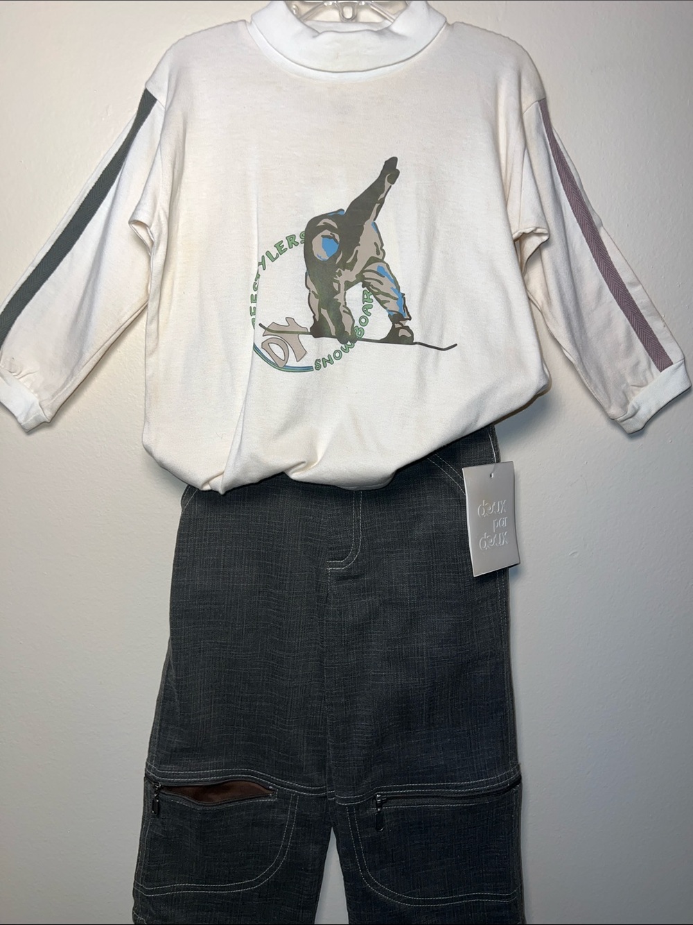 NOS VTG Y2K Deux Par Deux Boys Streetwear Set NWT Snowboard Techwear Sz 2 4 6